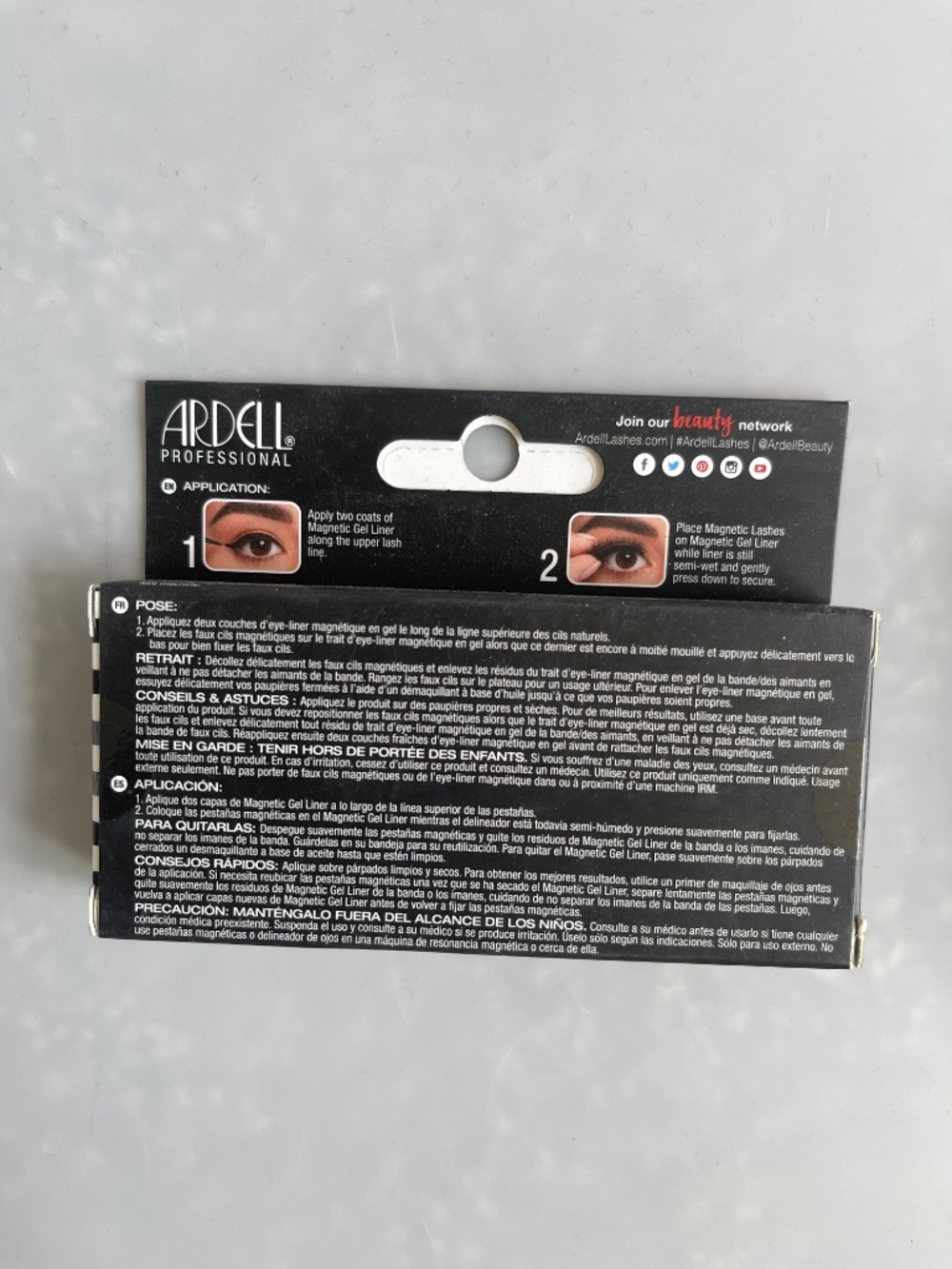 Lot of 3 Ardell Magnetic Lashes #110 New Sealed No Liner - Picture 3 of 3
